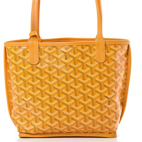 goyard mini anjou yellow|goyard anjou mini price 2023.